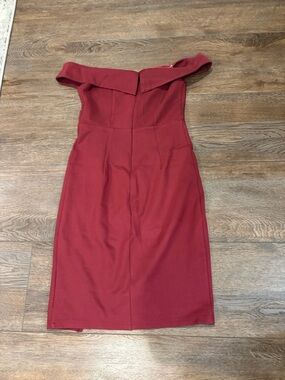 Lulus dark red off shoulder dress